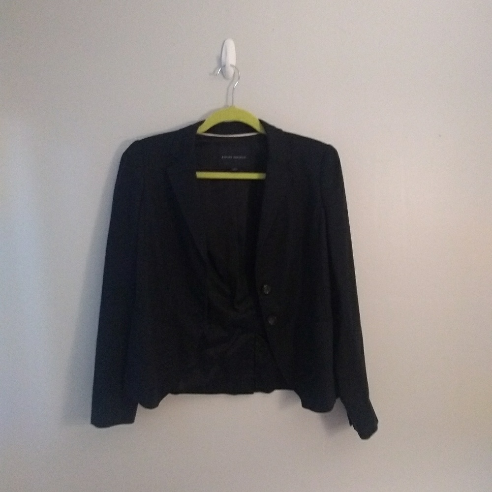 Banana Republic Black Two Button Workwear Blazer